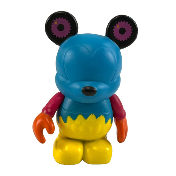 Disney Vinylmation Urban 5 Blue Yellow Gear Bear by Dan Howard 3" Figure - Picture 1 of 3